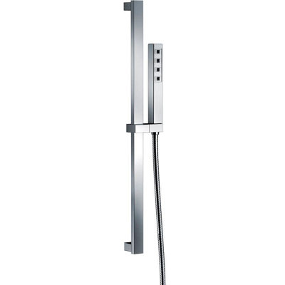 Douche à main avec barre coulissante H2Okinetic, pomme de douche à main à jet simple, douche à main à barre coulissante