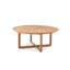 Burlywood Solid Wood Round Coffee Table