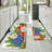 Berry Basket and Wildflower Print 2 Piece Kitchen Rugs, Country Kitchen Decor