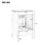 Meuble-lavabo de 20,3 po avec lavabo, tiroir fonctionnel, tablette de porte, porte à fermeture douce-1841790573