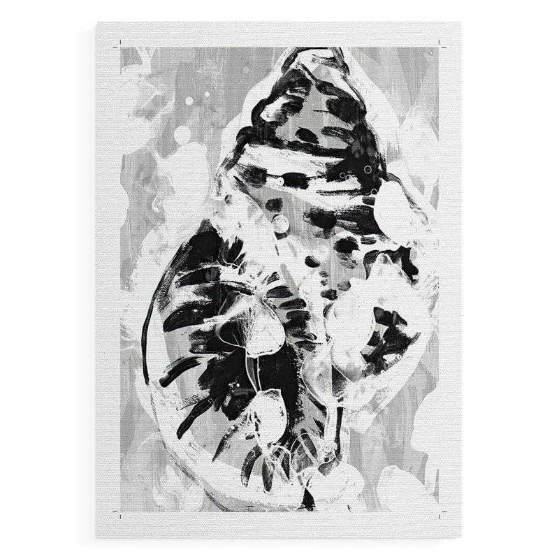 Ocean Inkblot IV - Impression sur toile seulement - NON-CADRE, H 48 po x l 32 po