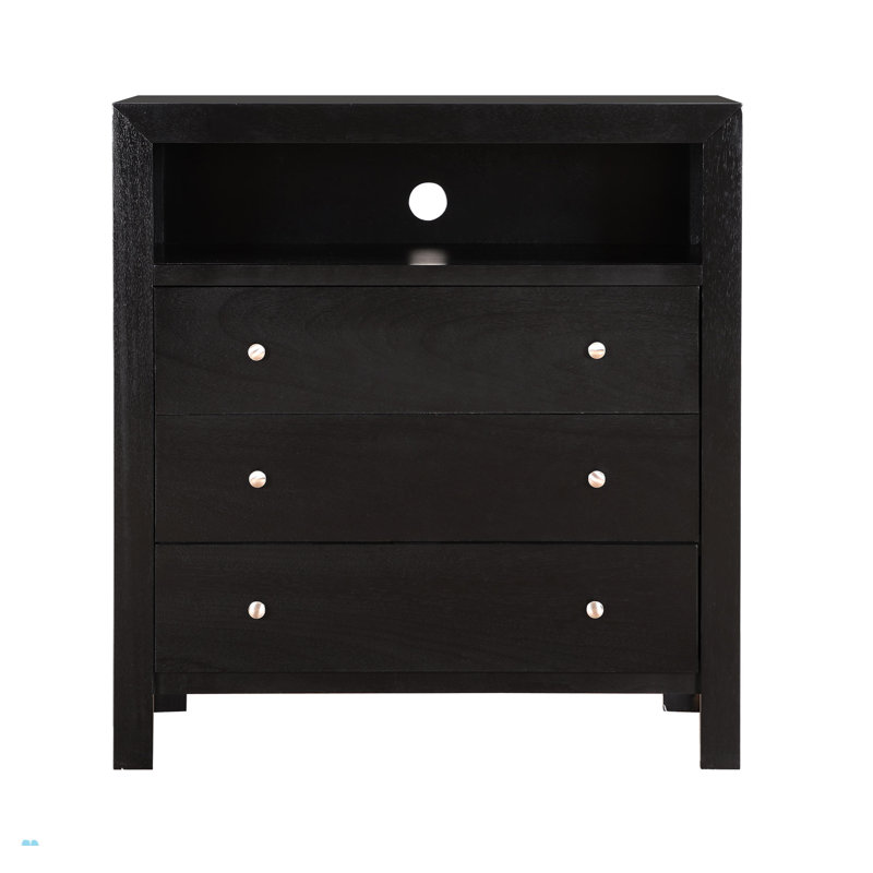 Commode média Burlington G2450-TV, noir