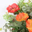 Arrangement floral de printemps artificiel avec panier pour porte d'entrée murale