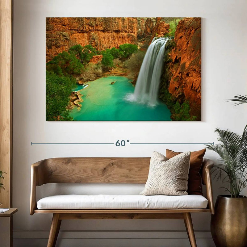 Havasu Falls dans le Grand Canyon, H 34 po x l 51 po