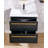 Granbury 30" Black Modern Wall-Mounted Single Bathroom Vanity Set
