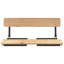 Roslanowick Rectangular Fir Folding Outdoor Dining Table , 115.5cm cm W 46cm cm D