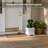 Decorative White Planter Box With Artificial Dog Topiary