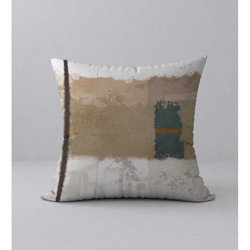Abstract Reversible Throw Pillow, 24" x 24"