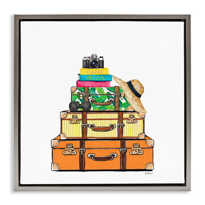 Travel Suitcases & Camera Floating Frame, design by Amanda Greenwood
