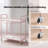 34.3'' W Bar Cart Kitchen Serving Cart With Multi-Level Storage Drinks Trolley, Home Bar Serving Cart, Wine Cart-956133340
