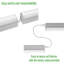 2ft. Linkable Led Strip Light Fixture 8.5w 1000 Lumens 3 Colour Temperatures Hardwire Or Plug-in