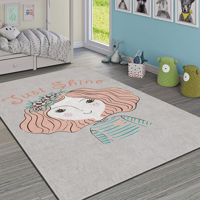 Luxurious Area Rug, 4.6 x 7.2 ft, 100% Polyester, 740 g/m² | Non-Slip Felt Dot Underside, Laminated Sponge for Comfort, Antibacterial & Easy to Clean | Stylish Velvet Fabric with Digital Print, Machine Washable