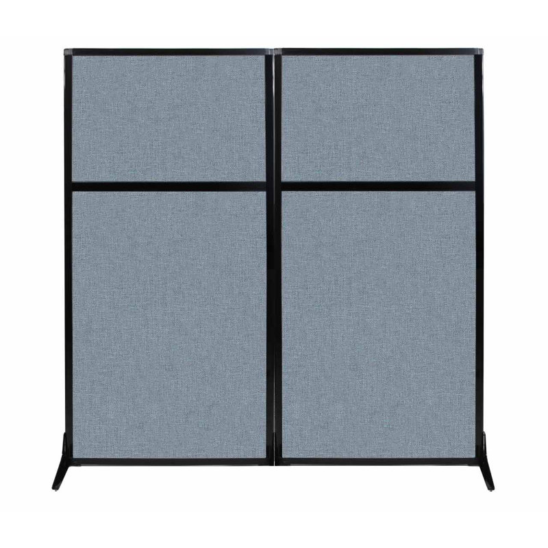 Cloison de poste de travail, Bleu poudré, 66"