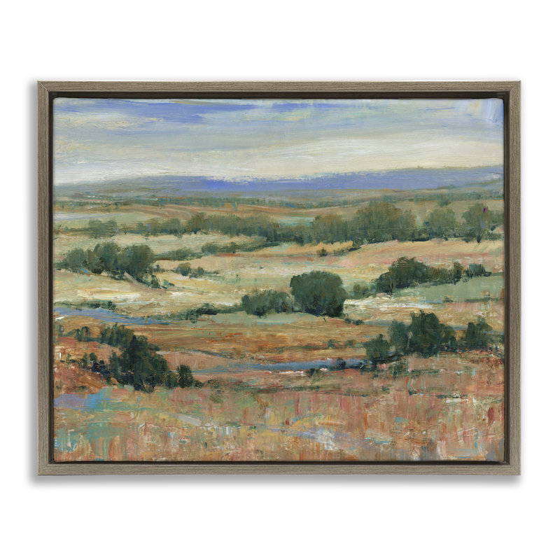 Art mural traditionnel sur toile flottante encadrée par Tim Ottoole, Cadre flottant orme Montalcino, H 25 po x l 31 po