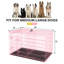 Cage pour chien Cage pour chien portative et pliable pour l'intérieur et l'extérieur Résistant aux intempéries Chenil pour chien en métal à double porte verrouillable avec cage et poignée de plateau amovible pour chien-952326726-952326720