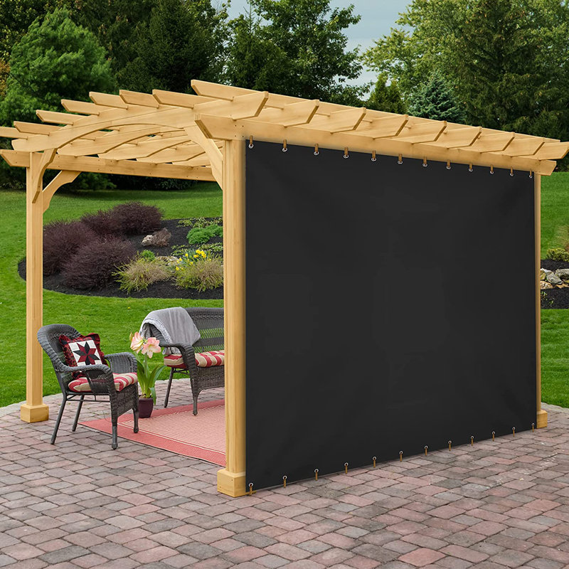 Blue Elephant Vinyl Side Wall, 304.8cm H x 188cm W, Black