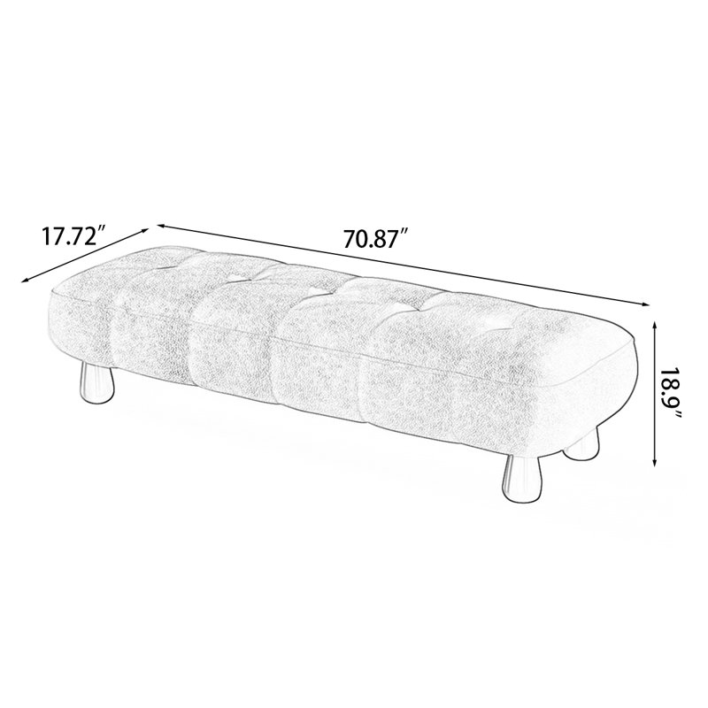 Banc rembourré, Jaune oie