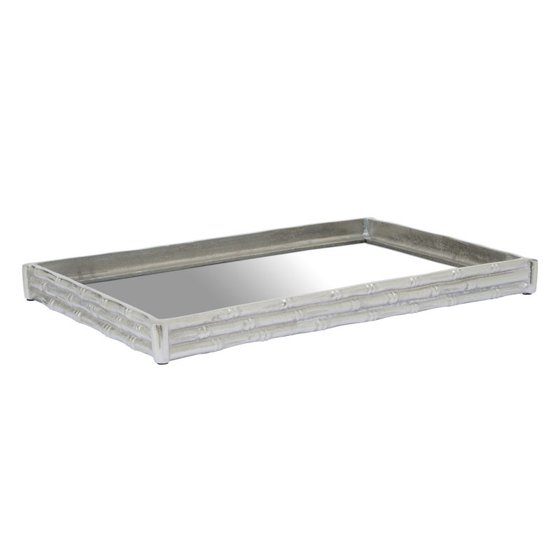 Addalyne Glass Tray, Silver