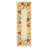 Floral Runner Rug 2x6 Washable Runner Modern Scalloped Runner Yellow Runner Hallway Runner with Non Slip Backing, Low Pile Thin Runner, Indoor Foldable Printed Rug for Entryway Bathroom-514607118-514607113