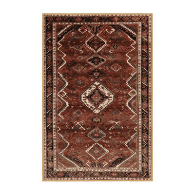 Machine Washable Persian Brown Area Rug