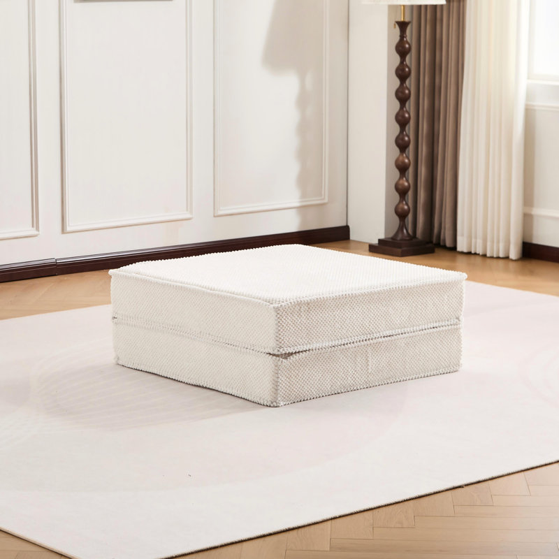 Compression Mahjong modulaire et convertible avec tissu polaire circulaire sans assemblage pour les petits dortoirs d'appartements
