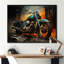 Motocyclette II jaune et noir - art mural moto-265046660-265046715