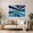 Hard Edge 40 Blue Metal Wall Art-491999266