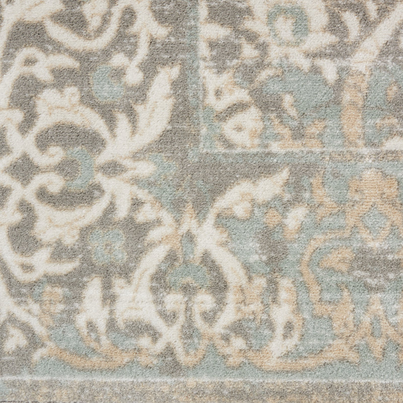 Ashlesha Abstract Indoor Rug, Round 7'10"