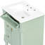 Meuble-lavabo autoportant de 61 cm (24 pouces) avec lavabo en céramique, tiroirs astucieux, lavabo intégré, tiroir rabattable et tablette intérieure réglable.