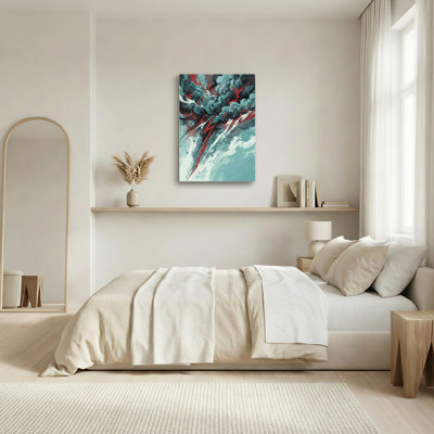 «Gallery Wrap», art mural sur toile pour le salon, la chambre à coucher, le bureau ou le vestibule - décoration murale décorative avec nuage orageux