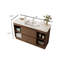 Meuble-lavabo autoportant en pierre frittée 48 po avec 2 tiroirs à fermeture en douceur, meuble-lavabo en bois massif avec lavabo et tablettes ouvertes-1272877877