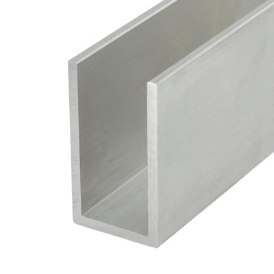 Outwater Mill Finish 7/8'' Inside Dimension Aluminum U-Channel 48'' Length (Pack Of 3) Alu565-M C-Channel