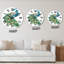 Horloge murale traditionnelle vibrante bleu jaune et vert-1688156617