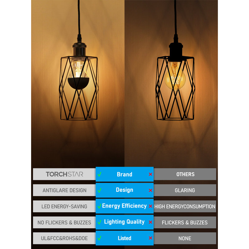 4.5W (40W Eqv.) A19 LED Light Bulbs, Dimmable Half Chrome Black Light Bulb, Vintage LED Edison Bulbs, 3000K, UL Listed, E26 Base