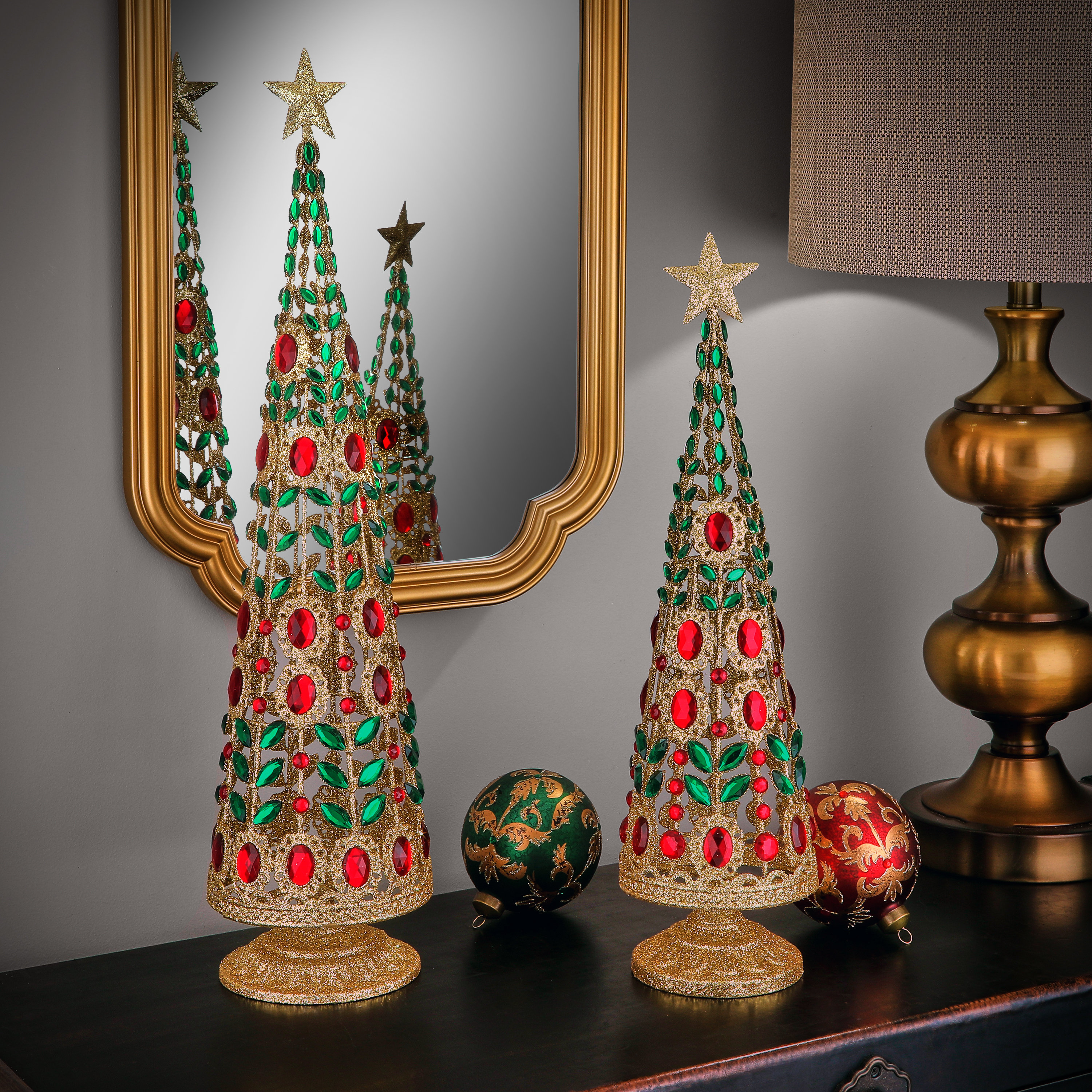 The Holiday Aisle® Holiday Jeweled Tabletop Trees & Reviews | Wayfair