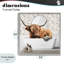 Boho Cattle Bath Time Framed Giclee, design by CAD Designs-885273502-885273490