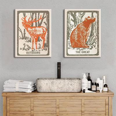 2 Piece Wrapped Canvas Set