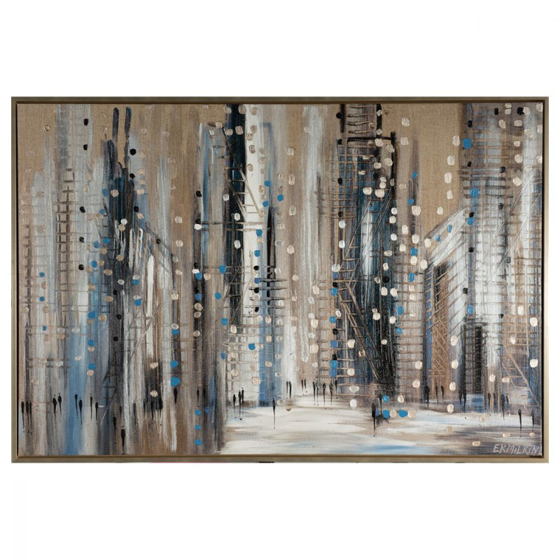 Silver Night Print by Ekaterina Ermilkina