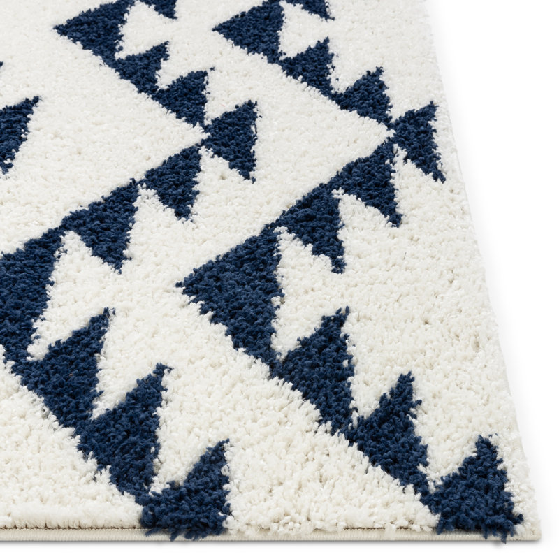 Madison Shag Moroccan Area Rug, Rectangle 160 x 220cm