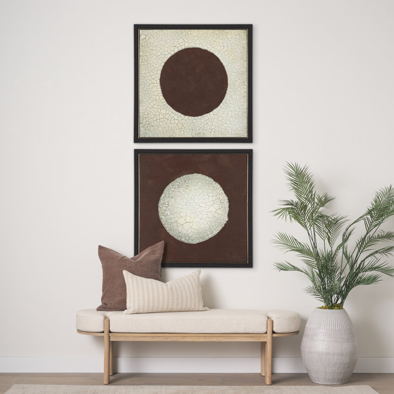 Red Sun by M a Hand Embelished Textured Canvas