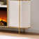Iyes 70"W Media Console TV Stand for TVs up to 78" with Electric Fireplace Included