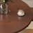 Vintage Solid Ash Wood Round Dining Table.-105862368