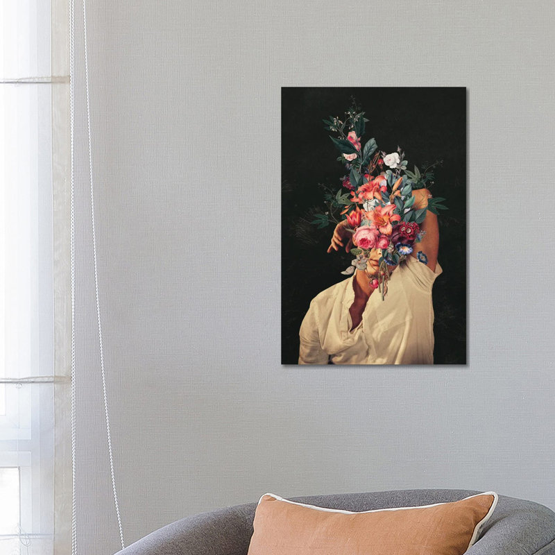 «Roses Bloomed Every Time I Thought of You» par Frank Moth, impression sur toile tendue, H 26 po x l 18 po x P 1,5 po