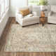 Cait Oriental Handmade Tufted Wool/Viscose Brown/Blue/Sage Area Rug