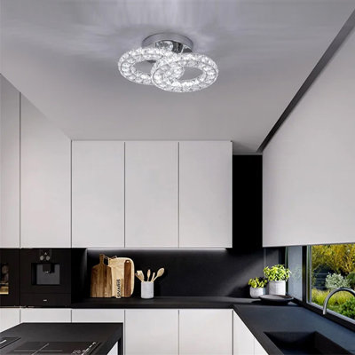 Lechia Crystal LED Semi Flush Mount