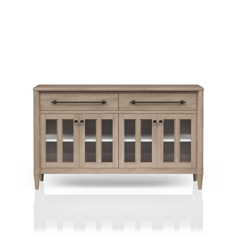 Buffet Power Raedy avec portes d'armoire en verre