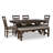 Parsons 6-Piece Upholstered Trestle Dining Set-2018001424