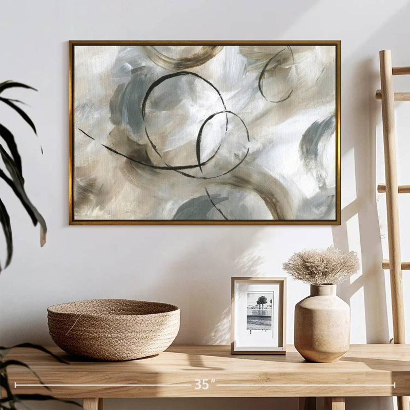 Allegro, Cadre flottant doré, 25 po x 17 po