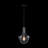 Meltzer 1 - Light Black Clear Glass Pendant Light for Dining Room-1598287080
