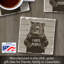 Sous-verre simple Hate People Cat